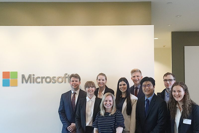 Jackson School Applied Research Project students at Microsoft