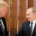 U.S. President Trump and Russia President Putin meeting during the G-20 Summit. Photo Credit: BBC Screenshot